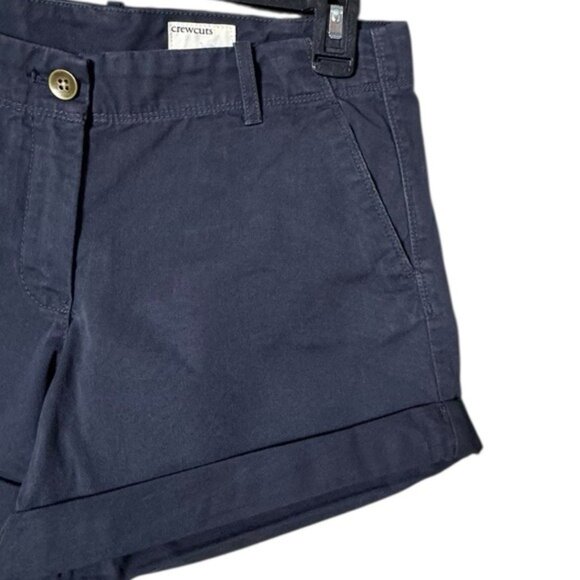 Crewcuts Girls Chino Shorts Size 14 Classic Preppy Academia Navy Blue - Picture 4 of 10